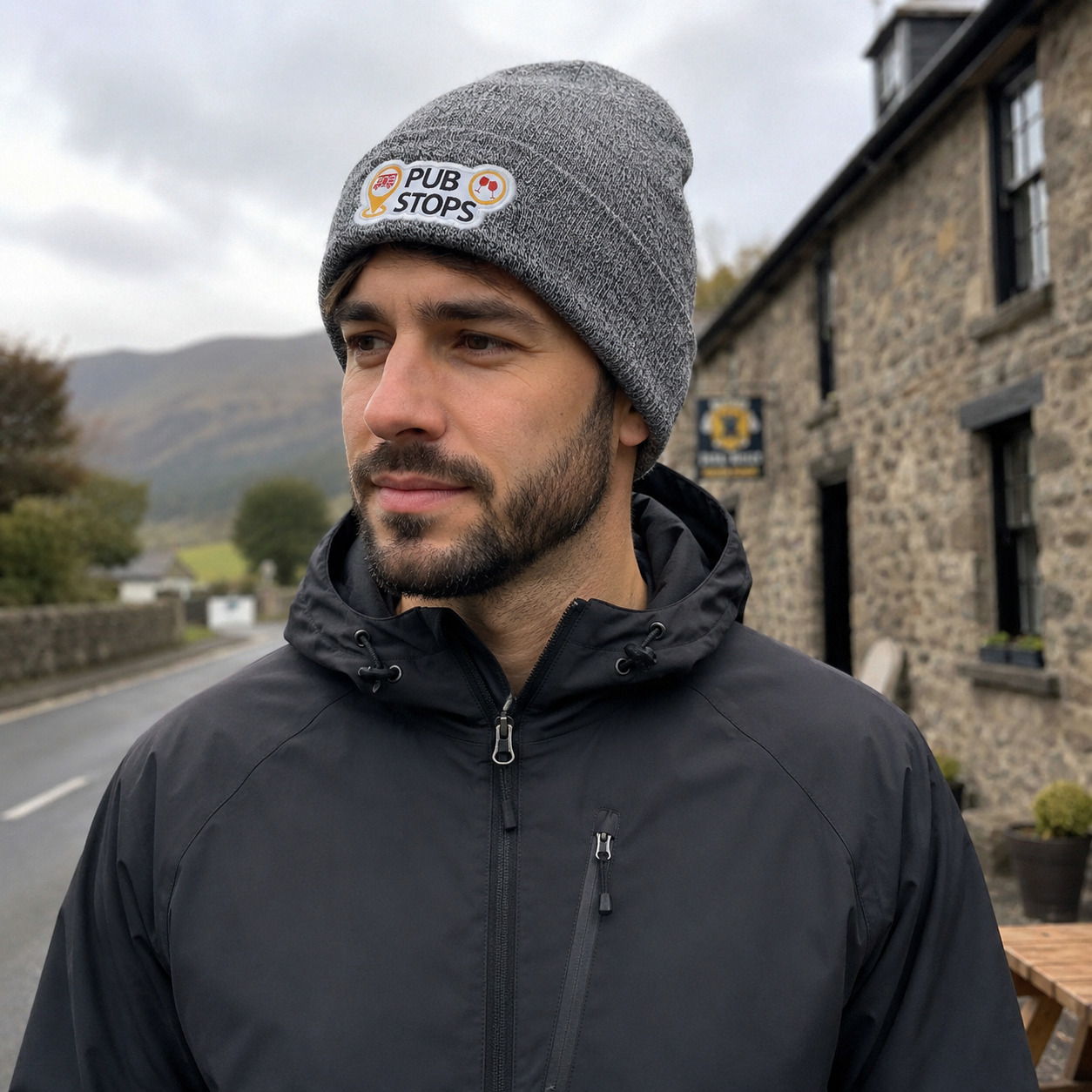 pub stops beanie